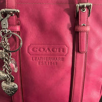 💖 Y2K (2005) Coach Fuchsia Leather Tote Bag