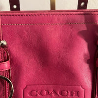 💖 Y2K (2005) Coach Fuchsia Leather Tote Bag