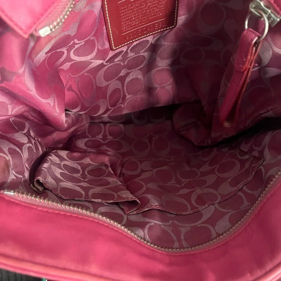 💖 Y2K (2005) Coach Fuchsia Leather Tote Bag