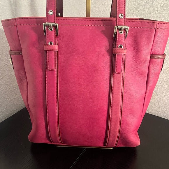 💖 Y2K (2005) Coach Fuchsia Leather Tote Bag