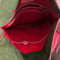 Dooney & Bourke Pink Leather Shoulder Bag with Brown Accents