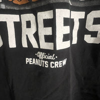 Peanuts Black Short Sleeve Tee with Graphic Design