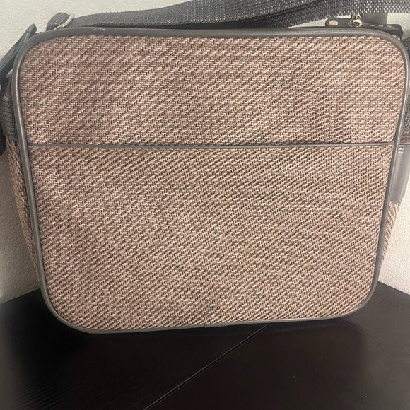 VINTAGE 80s SAMSONITE SILHOUETTE 4 TWEED CARRY ON TRAVEL LUGGAGE OVERNIGHT BAG
