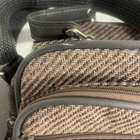 VINTAGE 80s SAMSONITE SILHOUETTE 4 TWEED CARRY ON TRAVEL LUGGAGE OVERNIGHT BAG