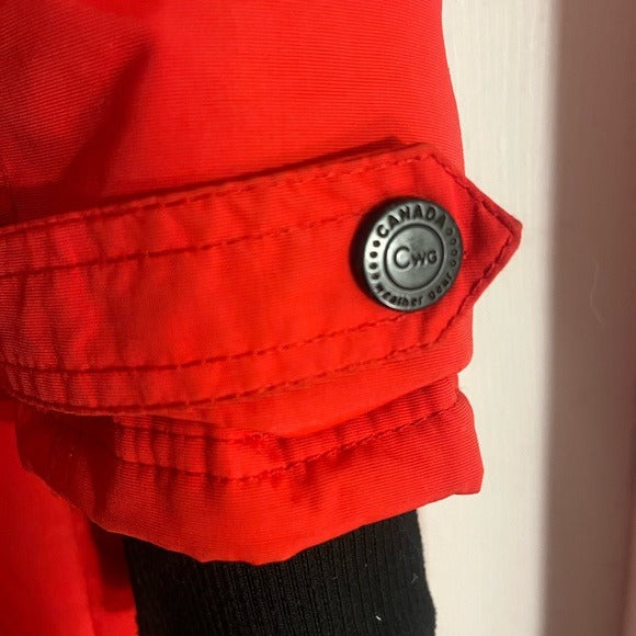 Canada Weather Gear  Red & Natural Hooded Parka