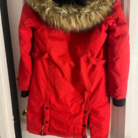 Canada Weather Gear  Red & Natural Hooded Parka