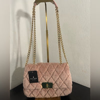 NWT Kate Spade Blush Quilted Shoulder Bag with Gold