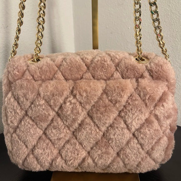 NWT Kate Spade Blush Quilted Shoulder Bag with Gold