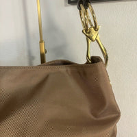 Elegant Brown Shoulder Bag with Versatile Design