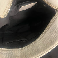 Coach White and Black Leather Tote Bag F13089