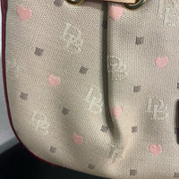 Dooney & Bourke Tan and Red Shoulder Bag