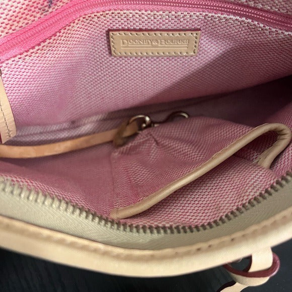 Dooney & Bourke Tan and Red Shoulder Bag