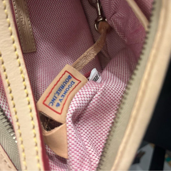 Dooney & Bourke Tan and Red Shoulder Bag