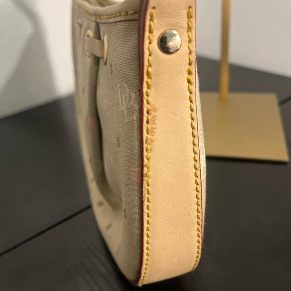 Dooney & Bourke Tan and Red Shoulder Bag