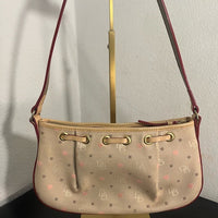 Dooney & Bourke Tan and Red Shoulder Bag