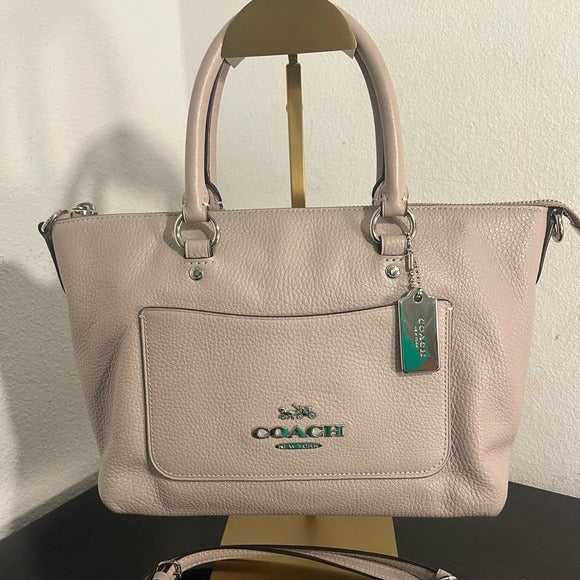 Coach -Mini Emma Satchel, Pebbled Leather